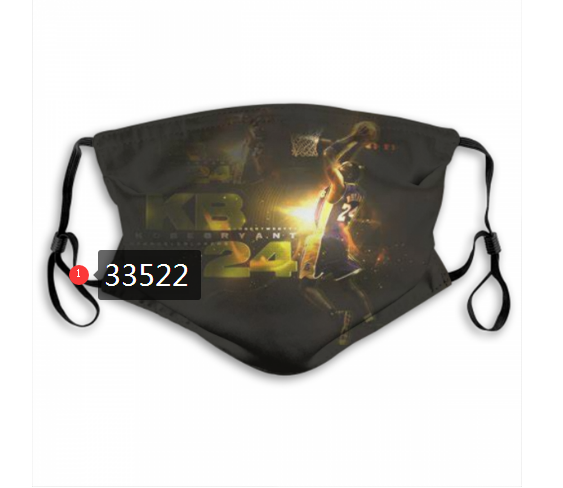 2021 NBA Los Angeles Lakers #24 kobe bryant 33522 Dust mask with filter->nba dust mask->Sports Accessory